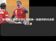 帕尔马与莱切足球比分预测一场激烈的对决即将上演