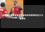 国家级体育赛事是指国家级体育赛事的定义与重要性