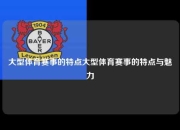 大型体育赛事的特点大型体育赛事的特点与魅力