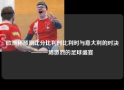 欧洲杯预测比分比利时比利时与意大利的对决——一场激烈的足球盛宴
