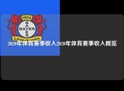 2020年体育赛事收入2020年体育赛事收入概览