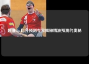 超准nba比分预测专家揭秘精准预测的奥秘