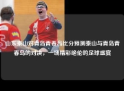 山东泰山对青岛青春岛比分预测泰山与青岛青春岛的对决，一场精彩绝伦的足球盛宴