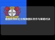 德国欧洲杯比分预测团队协作与策略对决