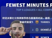 欧冠决赛比分预测推荐悬念重重的对决，谁将是最终赢家？