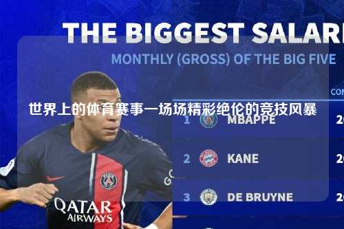 世界上的体育赛事一场场精彩绝伦的竞技风暴