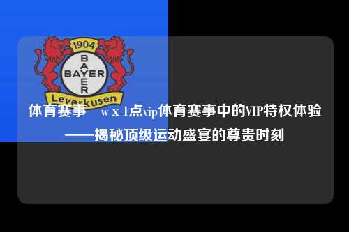 体育赛事茞wх1点vip体育赛事中的VIP特权体验——揭秘顶级运动盛宴的尊贵时刻