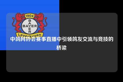 中鸽网协会赛事直播中引领鸽友交流与竞技的桥梁
