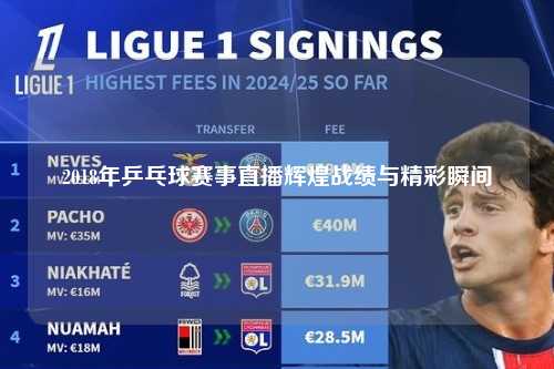 2018年乒乓球赛事直播辉煌战绩与精彩瞬间
