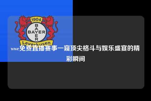 wwe免费直播赛事一窥顶尖格斗与娱乐盛宴的精彩瞬间